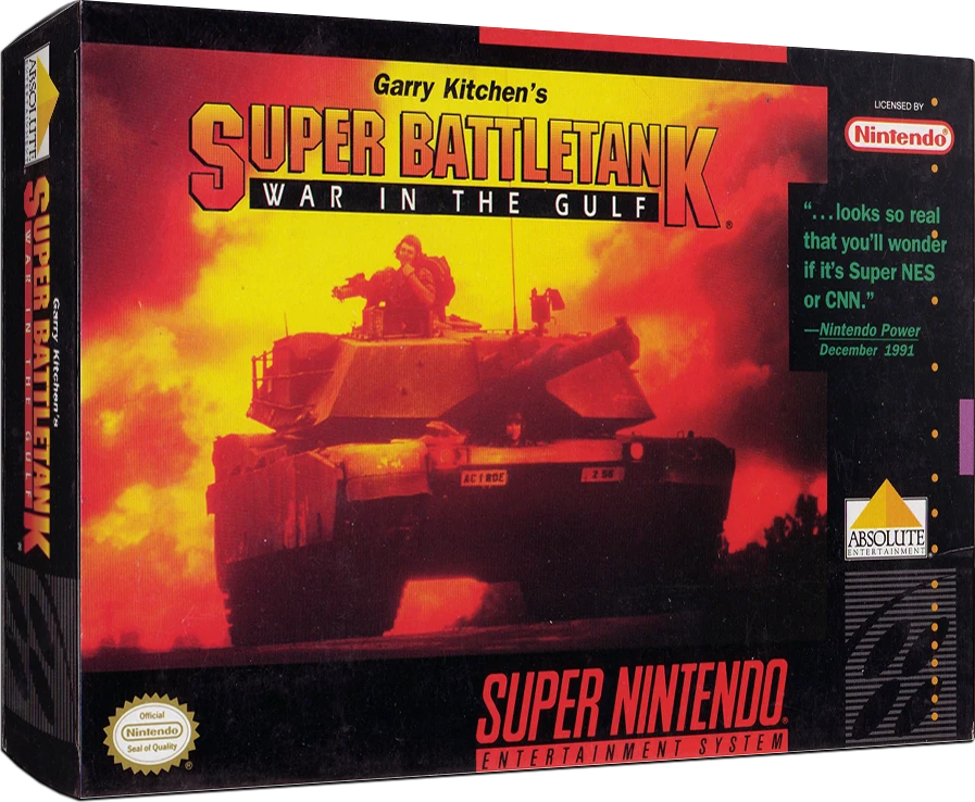 Super Battletank War in the Gulf box art