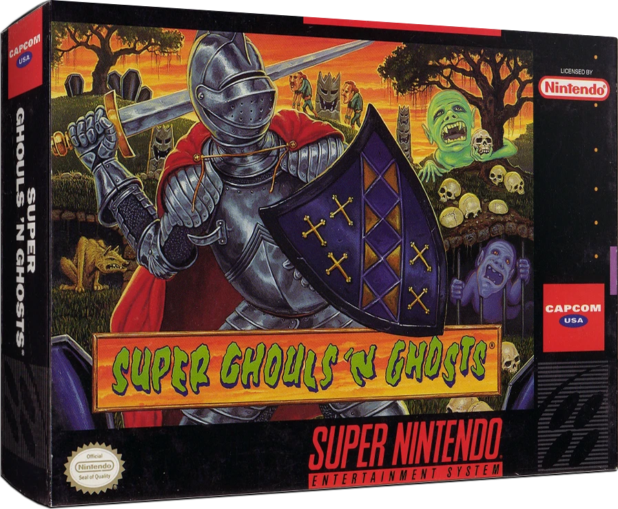Super Ghouls 'N Ghosts box art
