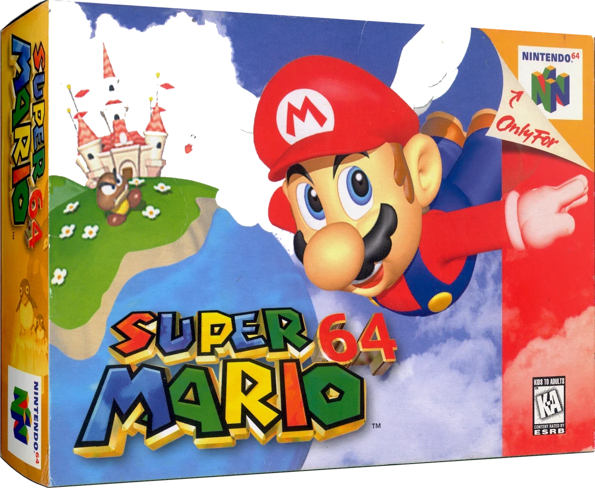 Super Mario 64 box art