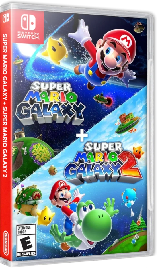 Super Mario Galaxy + Super Mario Galaxy 2 box art
