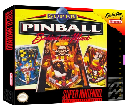 Super Pinball Behind the Mask box art
