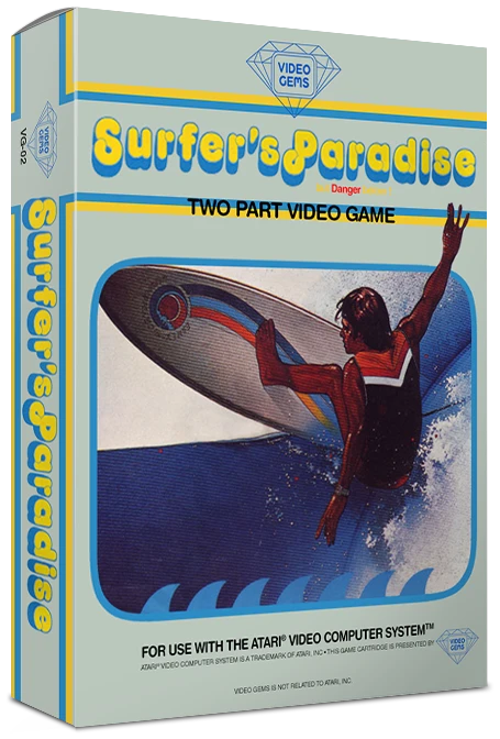 Surfer's Paradise But Danger Below! box art