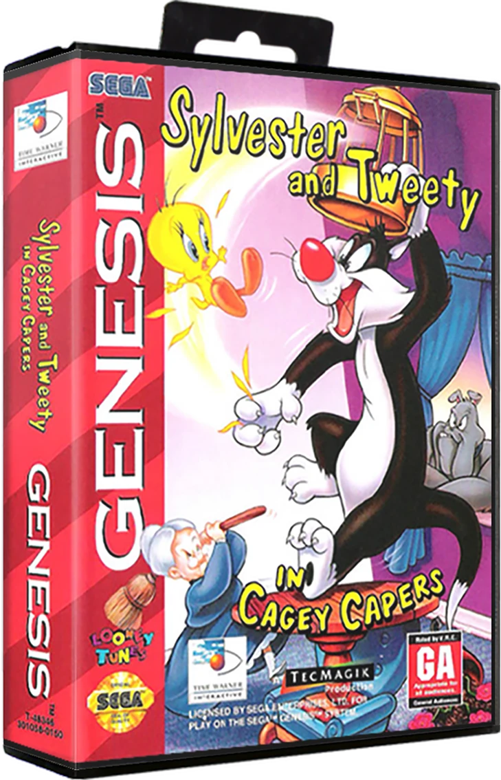 Sylvester and Tweety in Cagey Capers box art