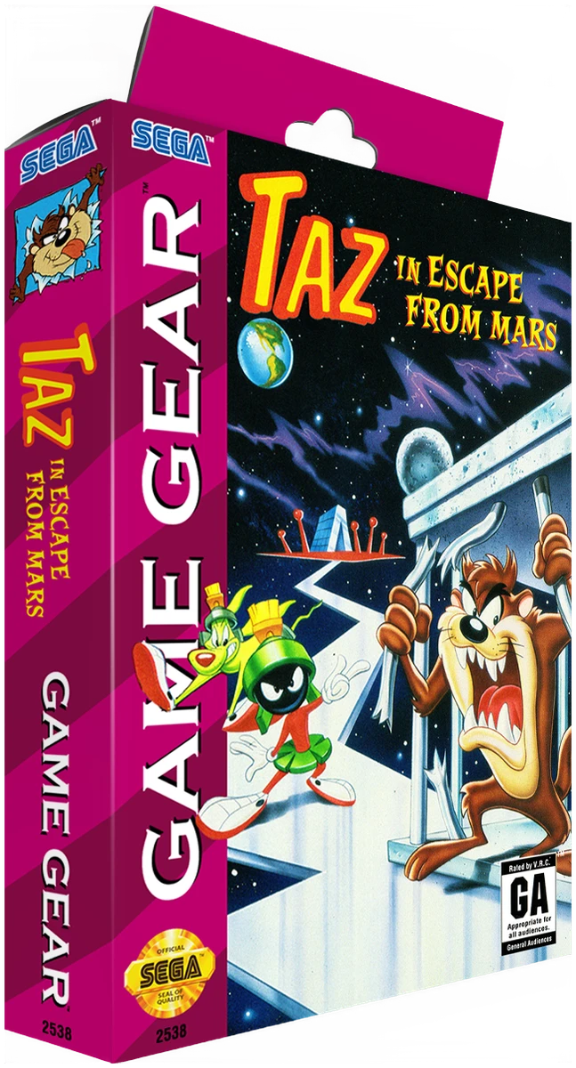 Taz in Escape from Mars box art