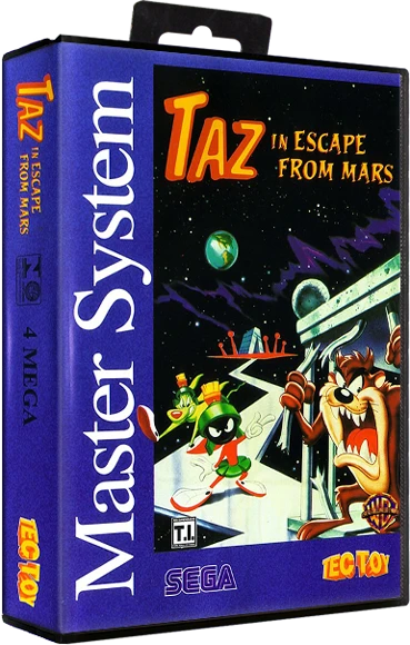 Taz in Escape from Mars box art