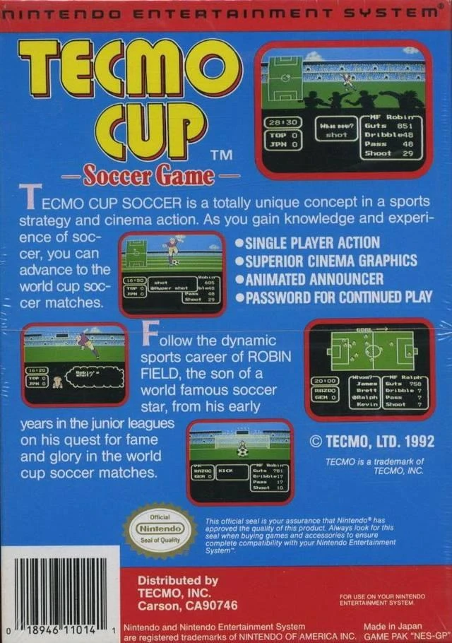 Tecmo Cup Soccer box art