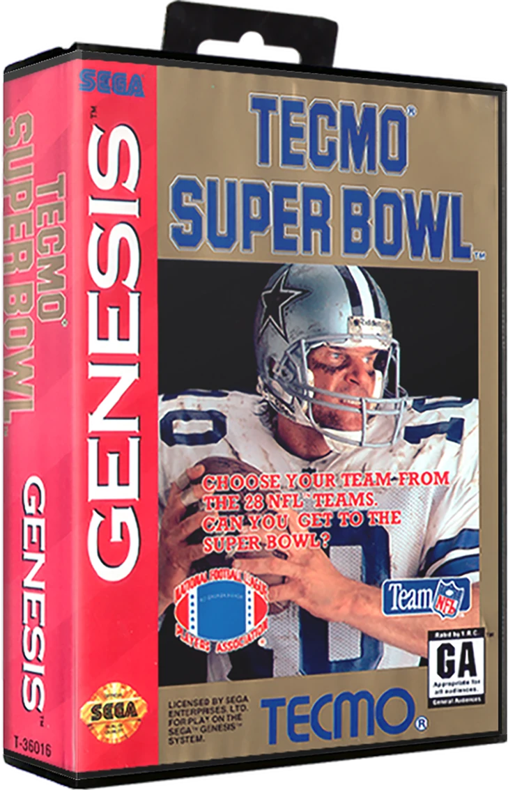 Tecmo Super Bowl box art
