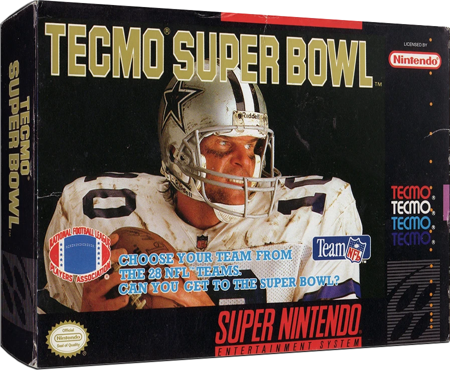 Tecmo Super Bowl box art
