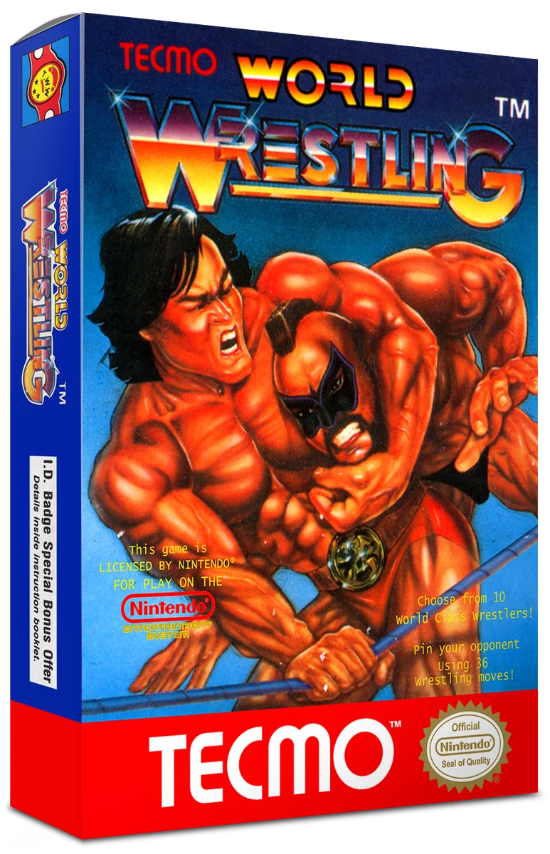 Tecmo World Wrestling box art