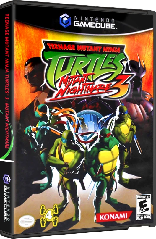 Teenage Mutant Ninja Turtles 3 Mutant Nightmare box art