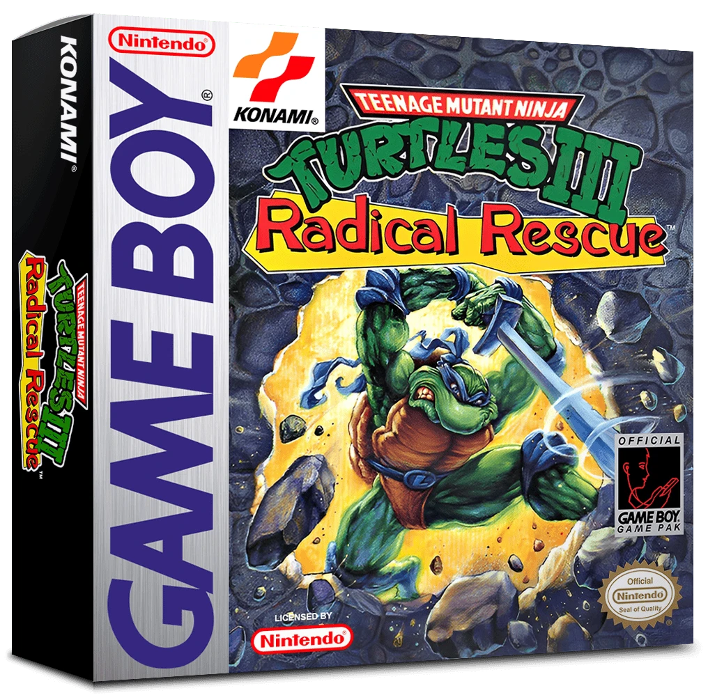 Teenage Mutant Ninja Turtles III Radical Rescue box art