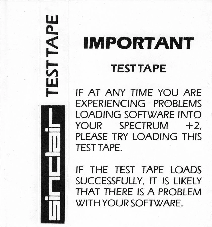 Test Tape box art
