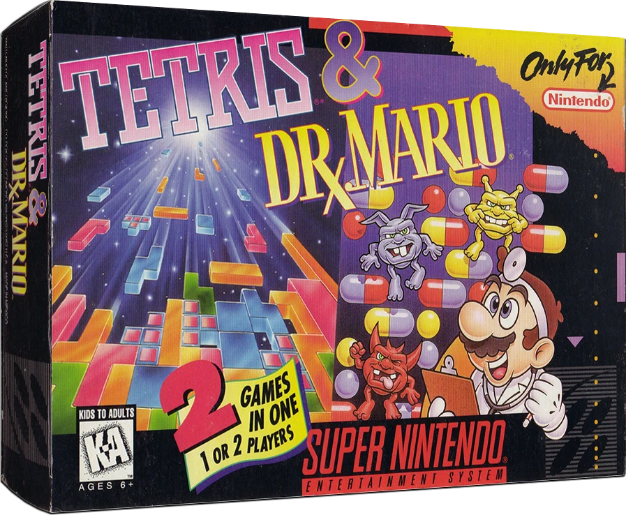 Tetris And Dr. Mario [Nintendo Classics] box art