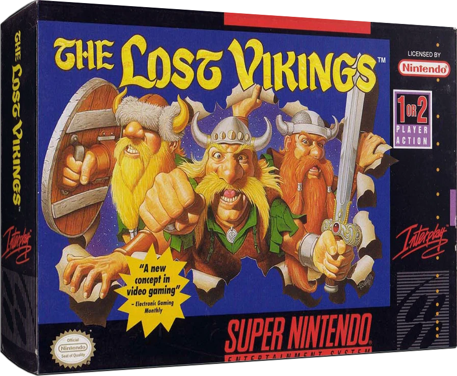 The Lost Vikings box art