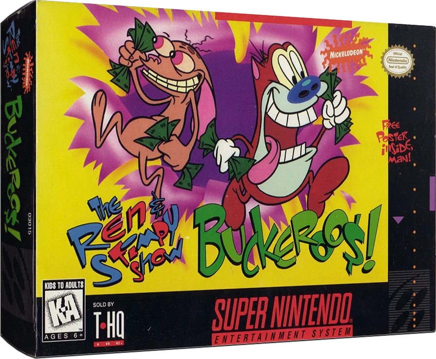 The Ren and Stimpy Show Buckeroos box art