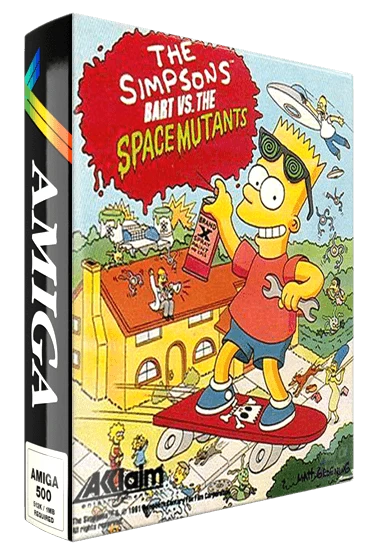 The Simpsons Bart vs the Space Mutants box art