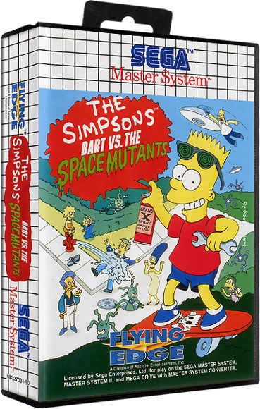 The Simpsons Bart vs the Space Mutants box art