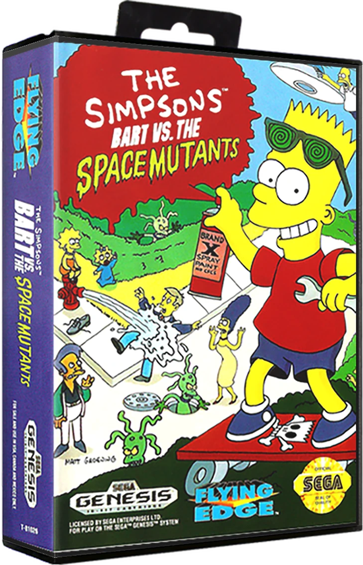 The Simpsons: Bart vs. the Space Mutants box art