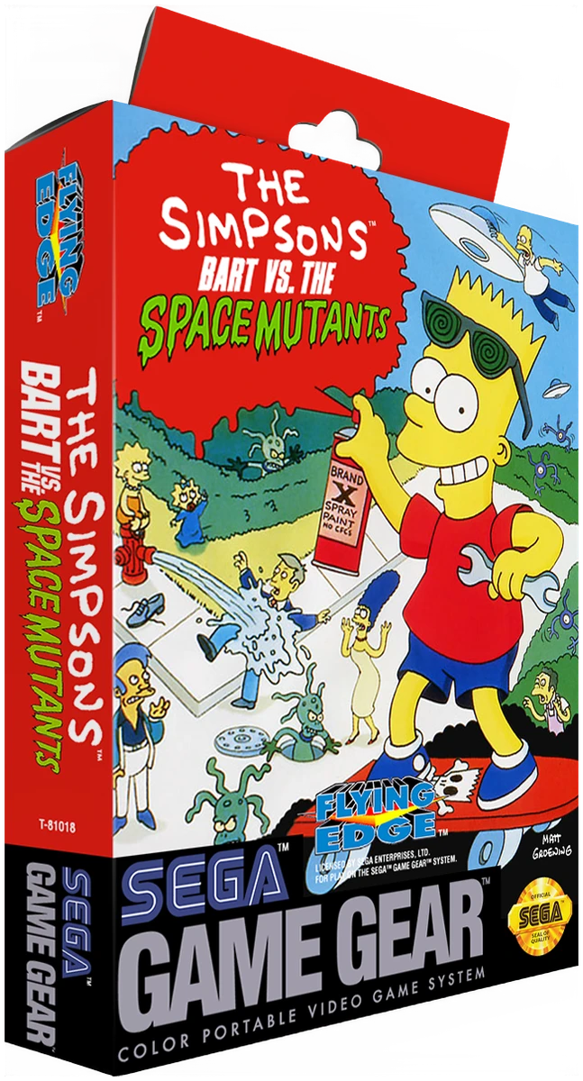 The Simpsons Bart vs the Space Mutants box art