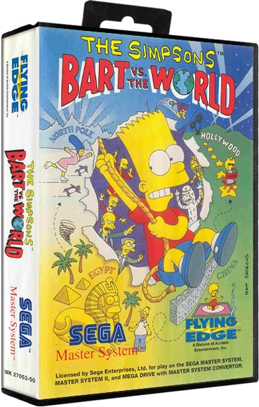 The Simpsons Bart vs the World box art
