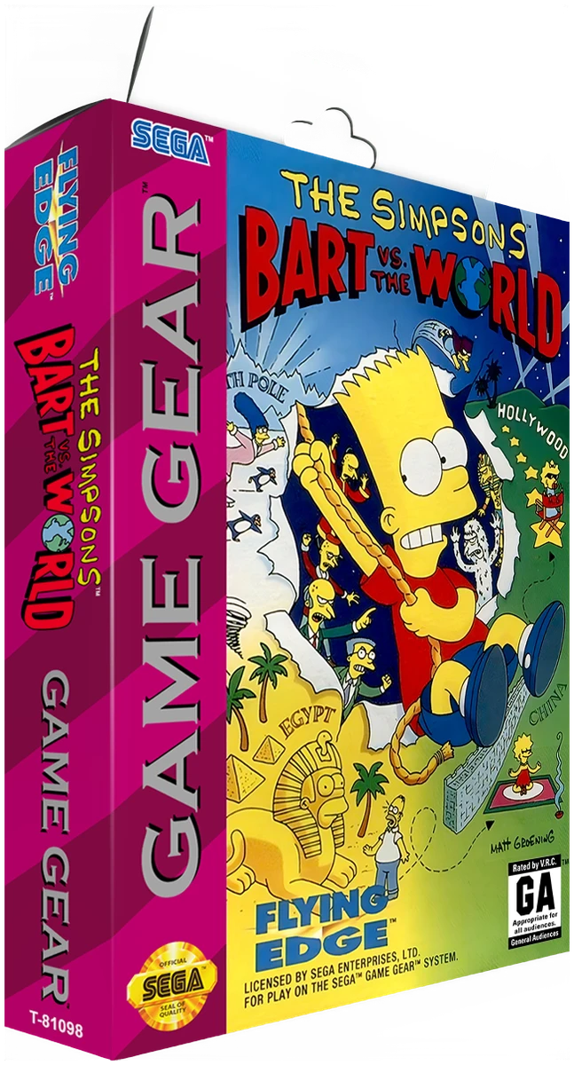 The Simpsons Bart vs the World box art