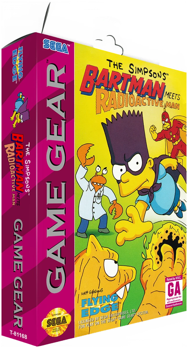 The Simpsons Bartman Meets Radioactive Man box art