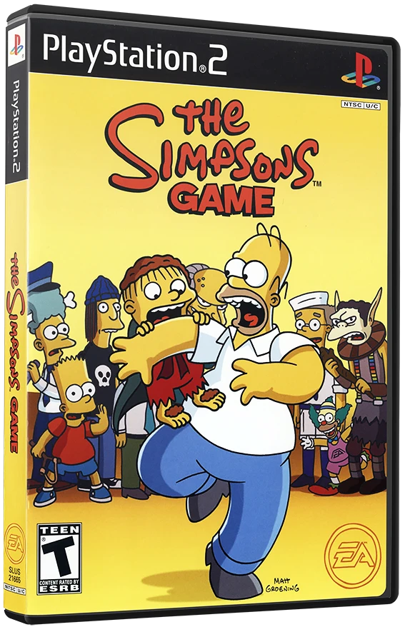 The Simpsons Game box art