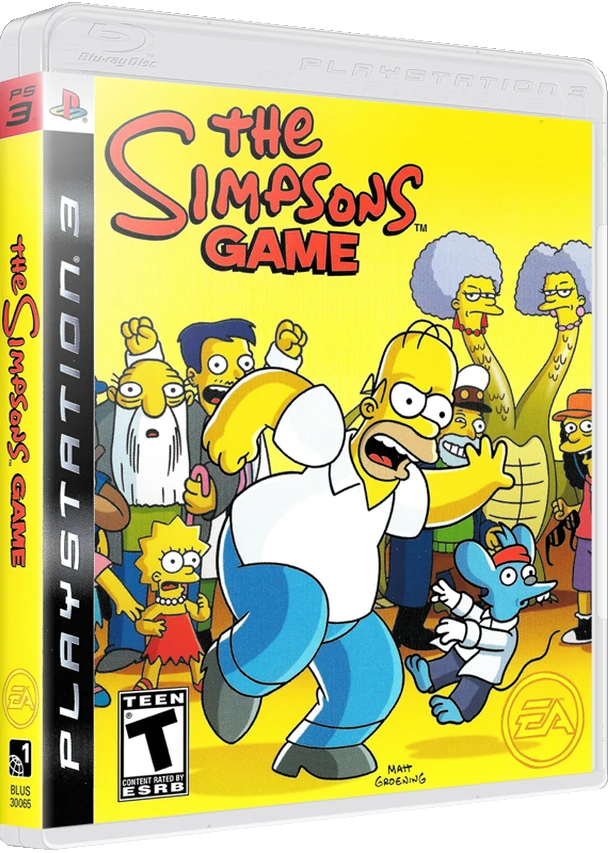 The Simpsons Game box art