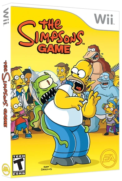 The Simpsons Game box art