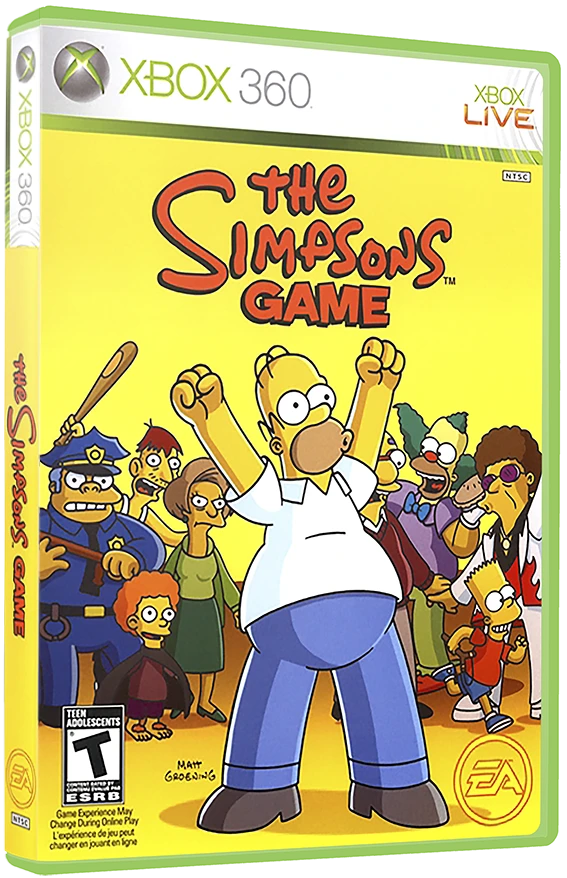 The Simpsons Game box art