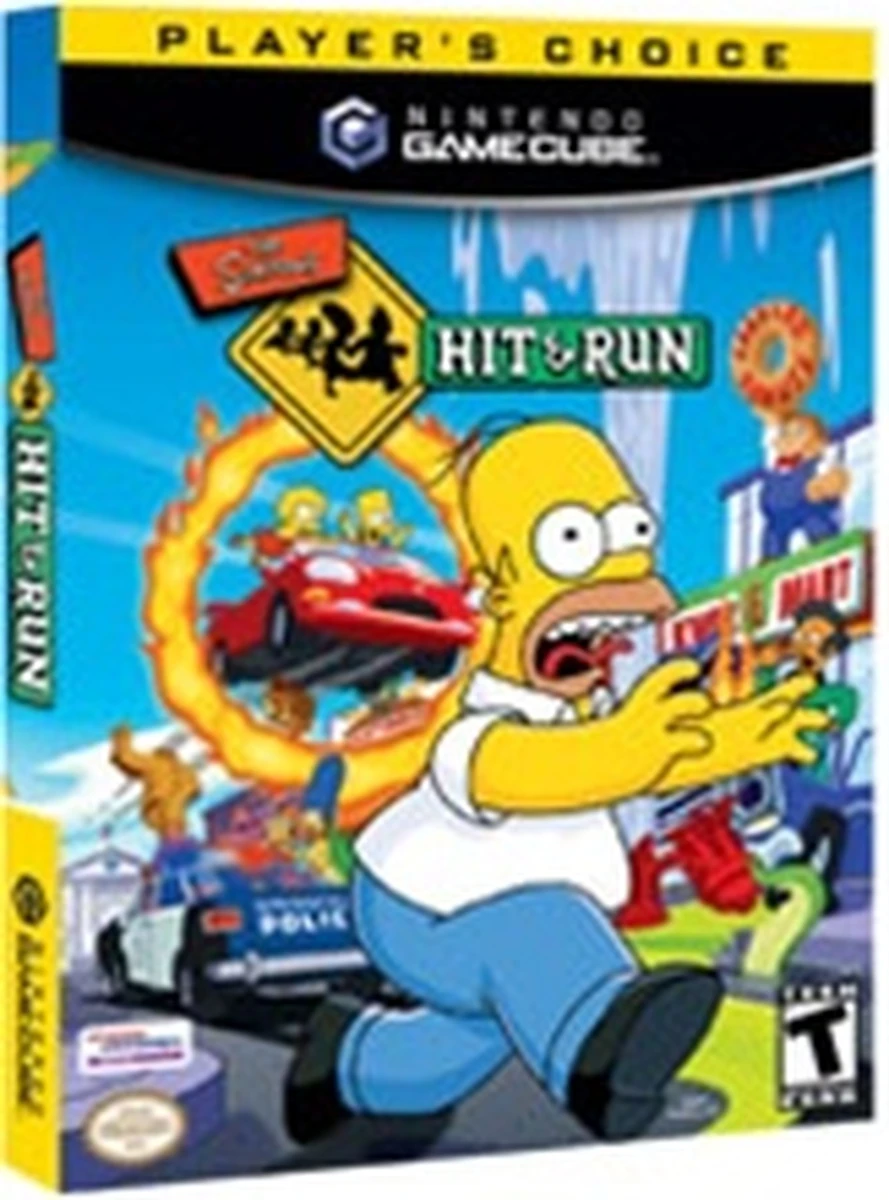 The Simpsons Hit and Run [Player's Choice] box art