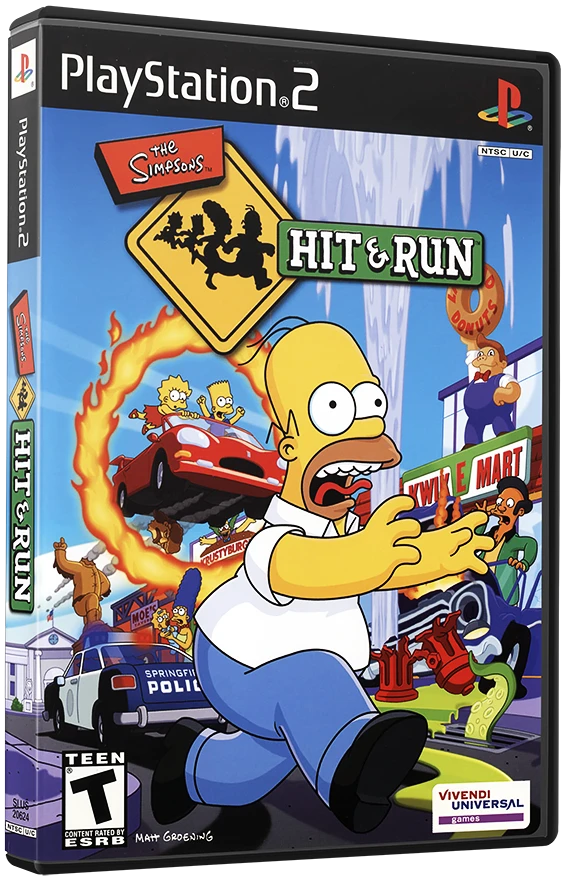 The Simpsons Hit and Run box art