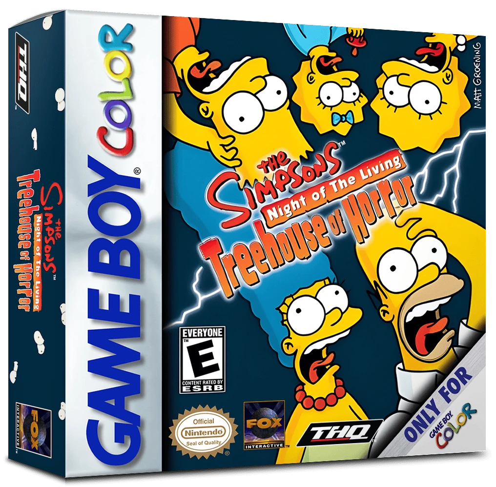 The Simpsons Night of the Living Treehouse of Horror box art