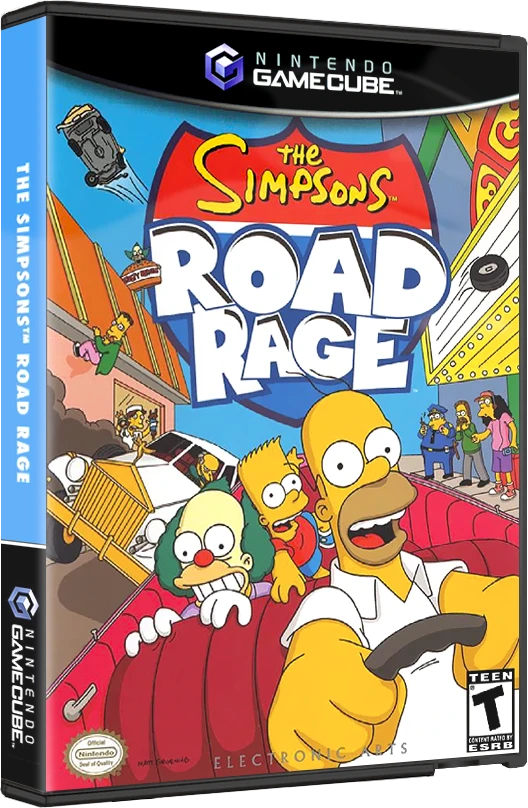 The Simpsons Road Rage box art