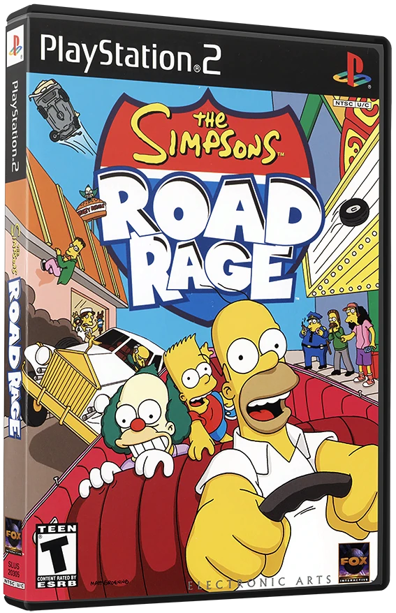 The Simpsons Road Rage box art