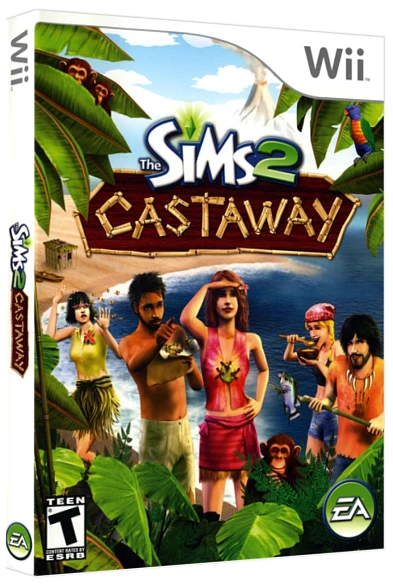 The Sims 2: Castaway box art