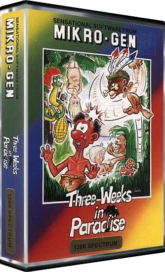 Three Weeks in Paradise box art