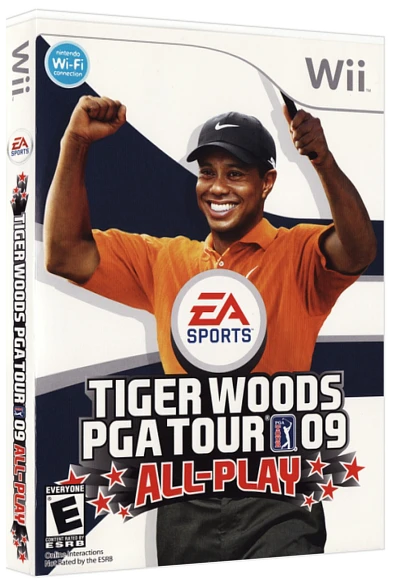 Tiger Woods PGA Tour 09 All-Play box art