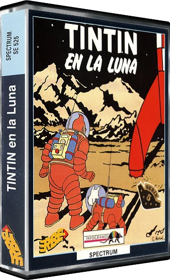 Tintin on the Moon box art