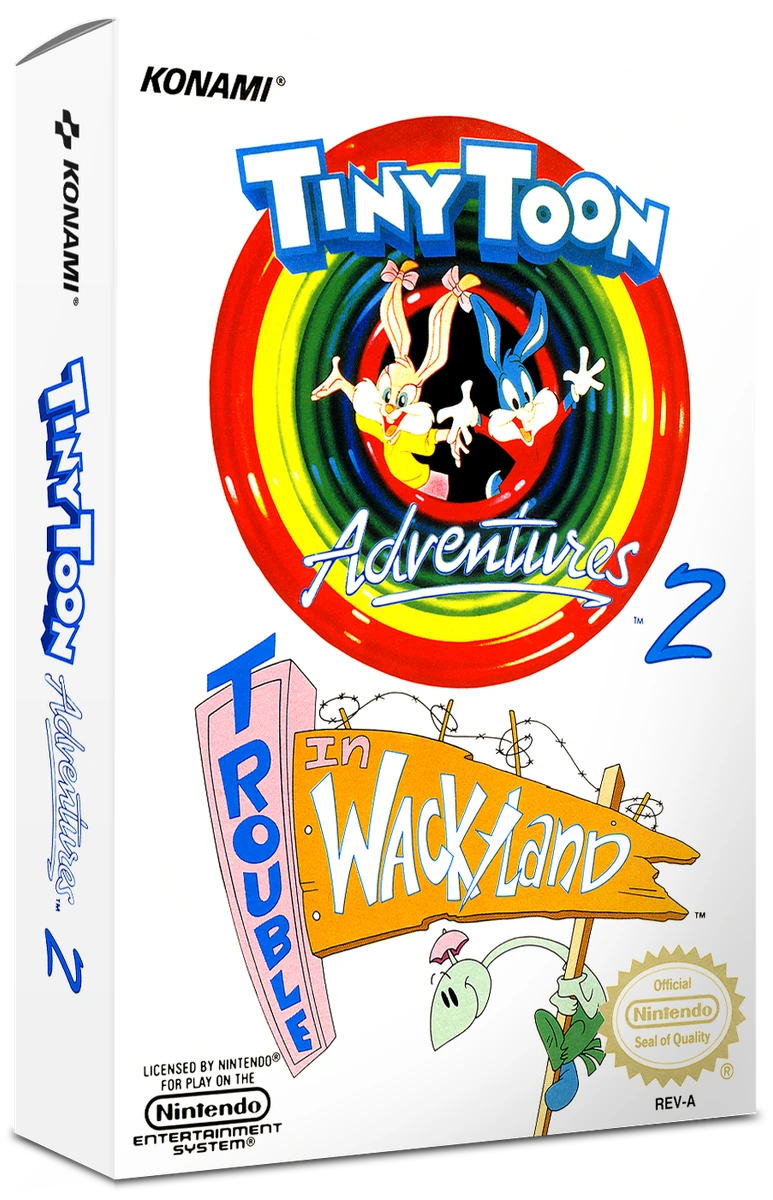 Tiny Toon Adventures 2 Trouble in Wackyland box art