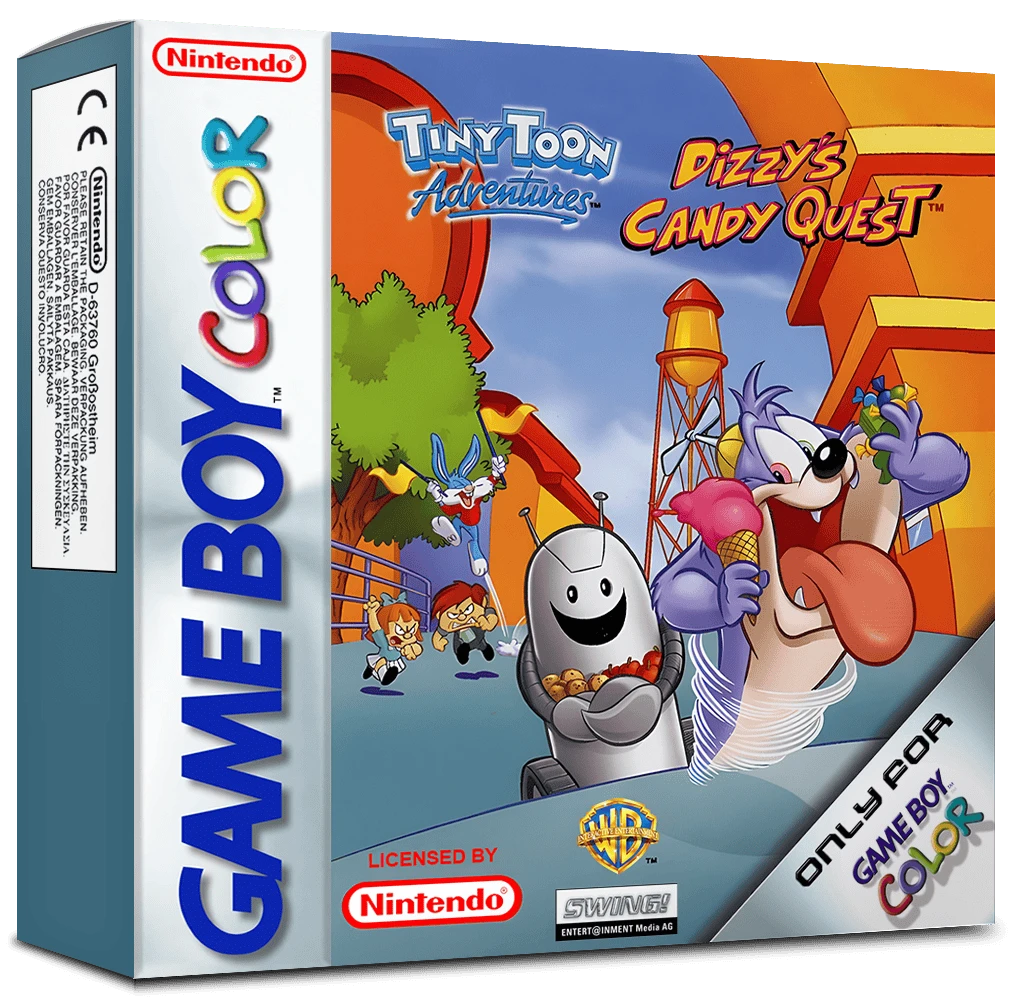 Tiny Toon Adventures Dizzy's Candy Quest box art