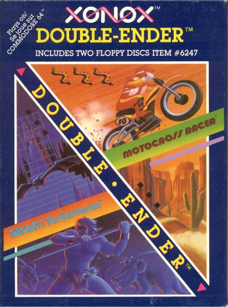 Tomarc the Barbarian & Motocross Racer box art