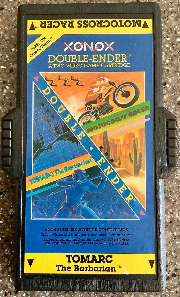 Tomarc the Barbarian & Motocross Racer box art