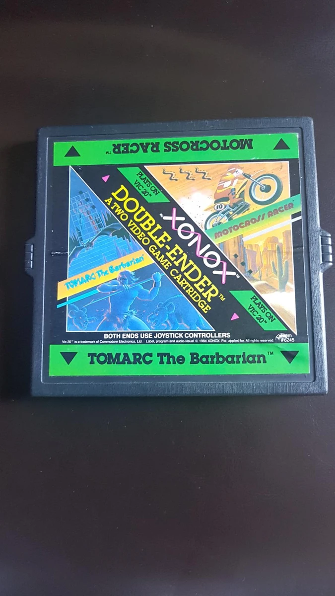 Tomarc the Barbarian & Motocross Racer box art