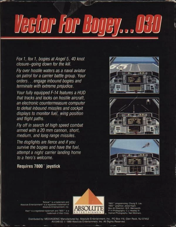 Tomcat F-14 Flight Simulator box art