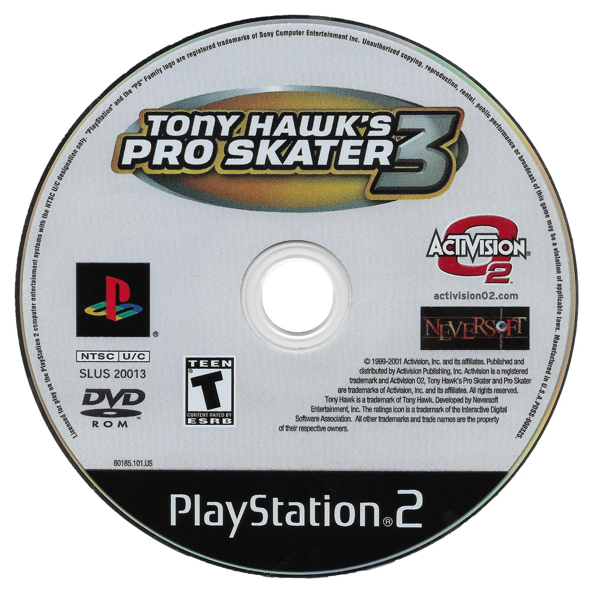 Tony Hawk 3 box art