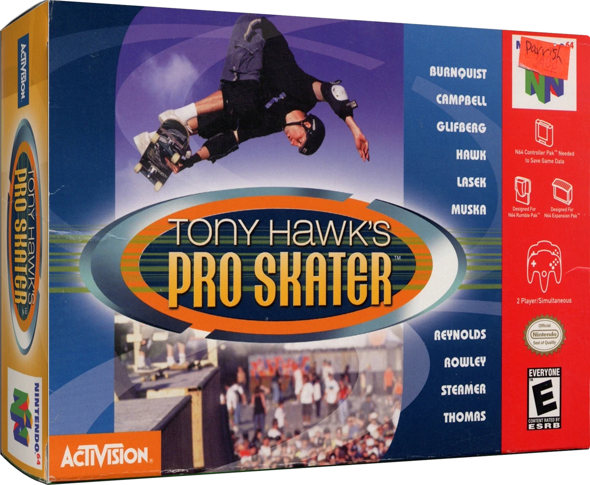 Tony Hawk's Skateboarding box art