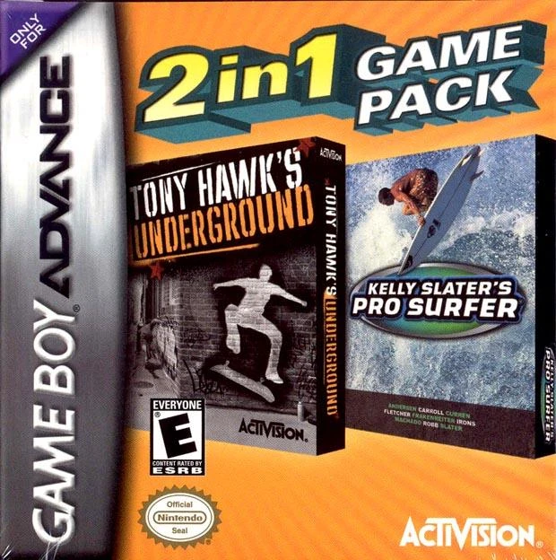 Tony Hawk Underground & Kelly Slater's Pro Surfer box art