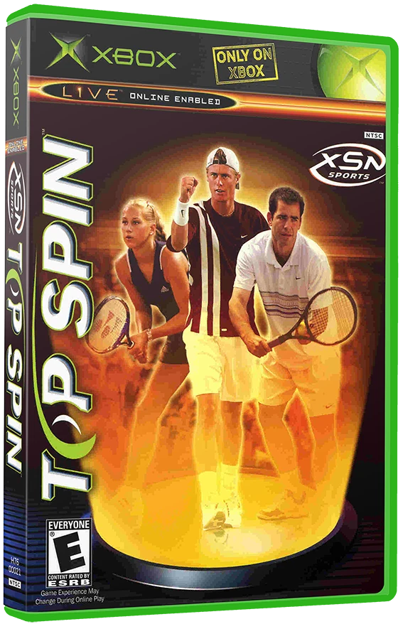 Top Spin box art