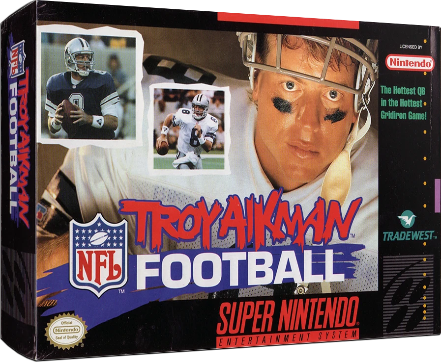 Troy Aikman NFL Football box art